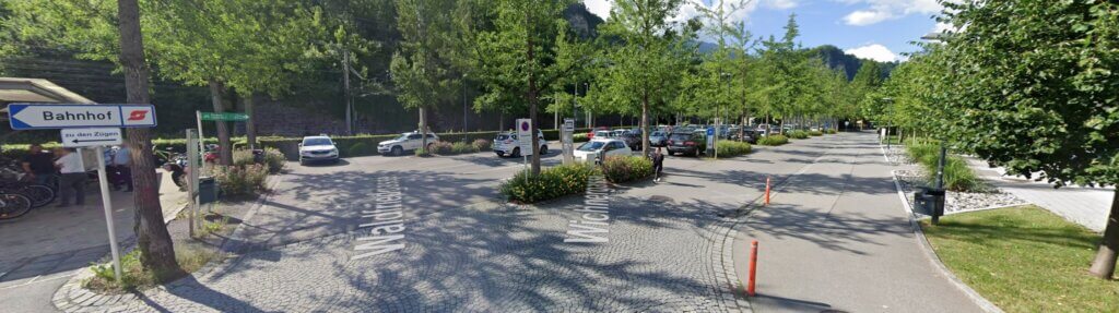 Autovermietung Feldkirch Bahnhof - Parkplatz von Mietbar Autovermietung